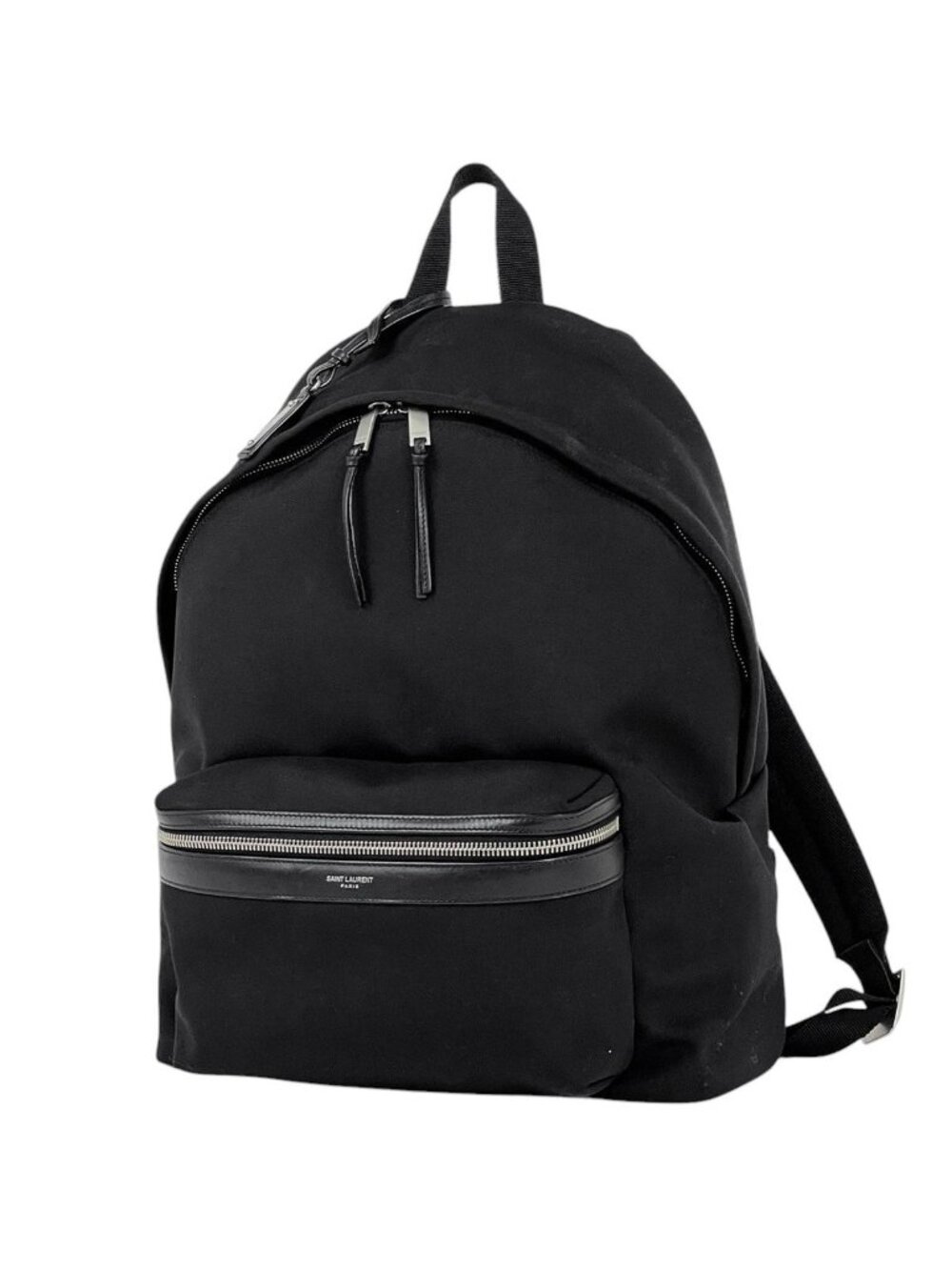 Saint Laurent Paris Backpack City Canvas Black